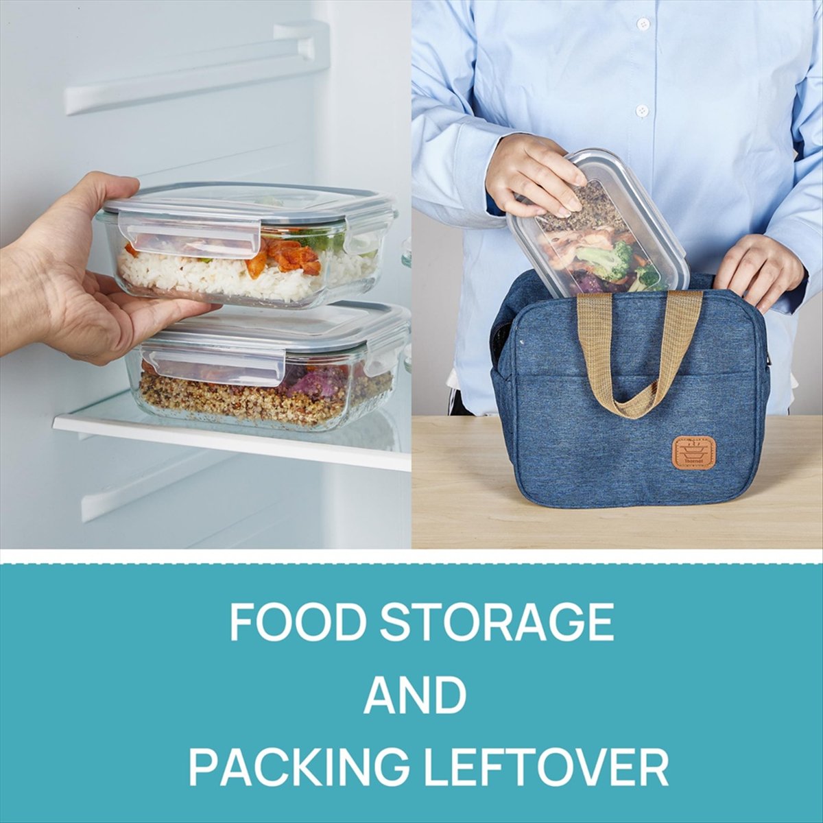 Meal Prep Glass Containers With Lids - (ESTR) 5Pack 22oz Glass Storage Containers