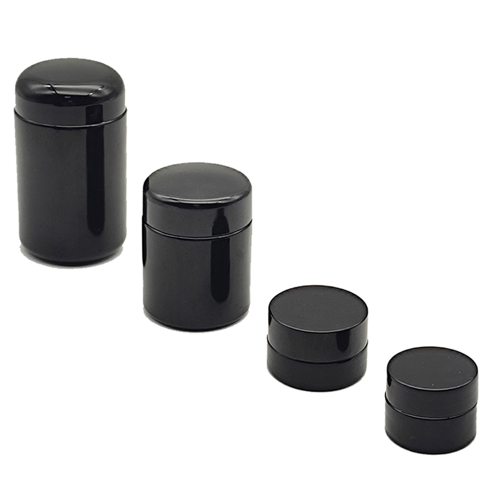 Meal Prep Glass Containers With Lids - 1Pcs Glass Storage Box 5ml/10ml/50ml/100ml Black