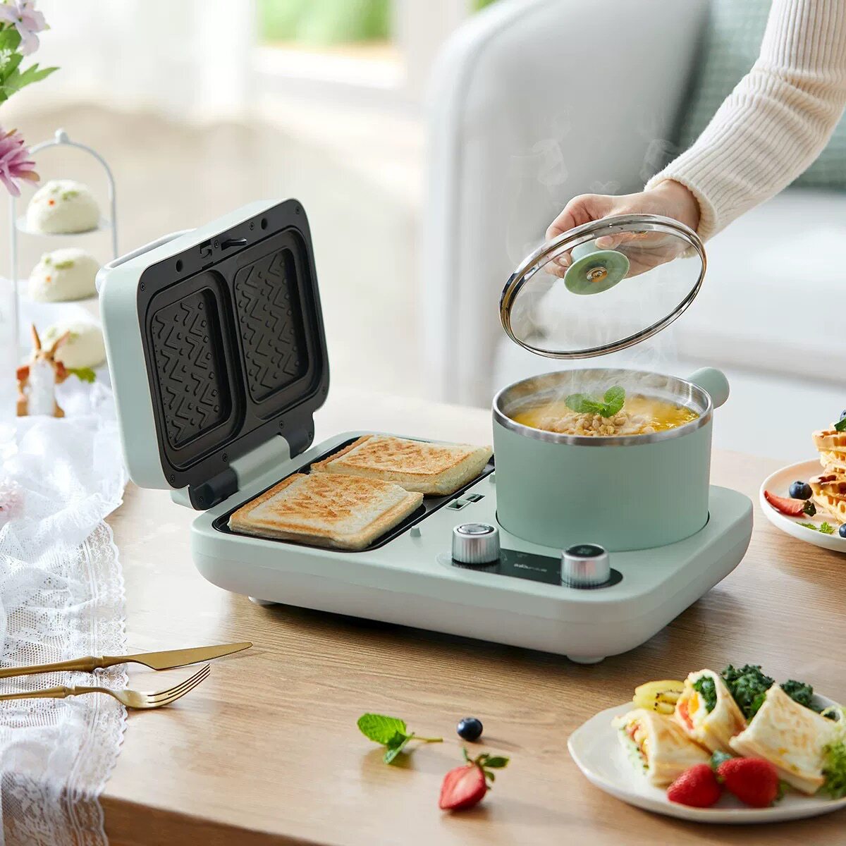 Sandwich Maker Breakfast Machi - огляд і ціна Breakfast Sandwich Press