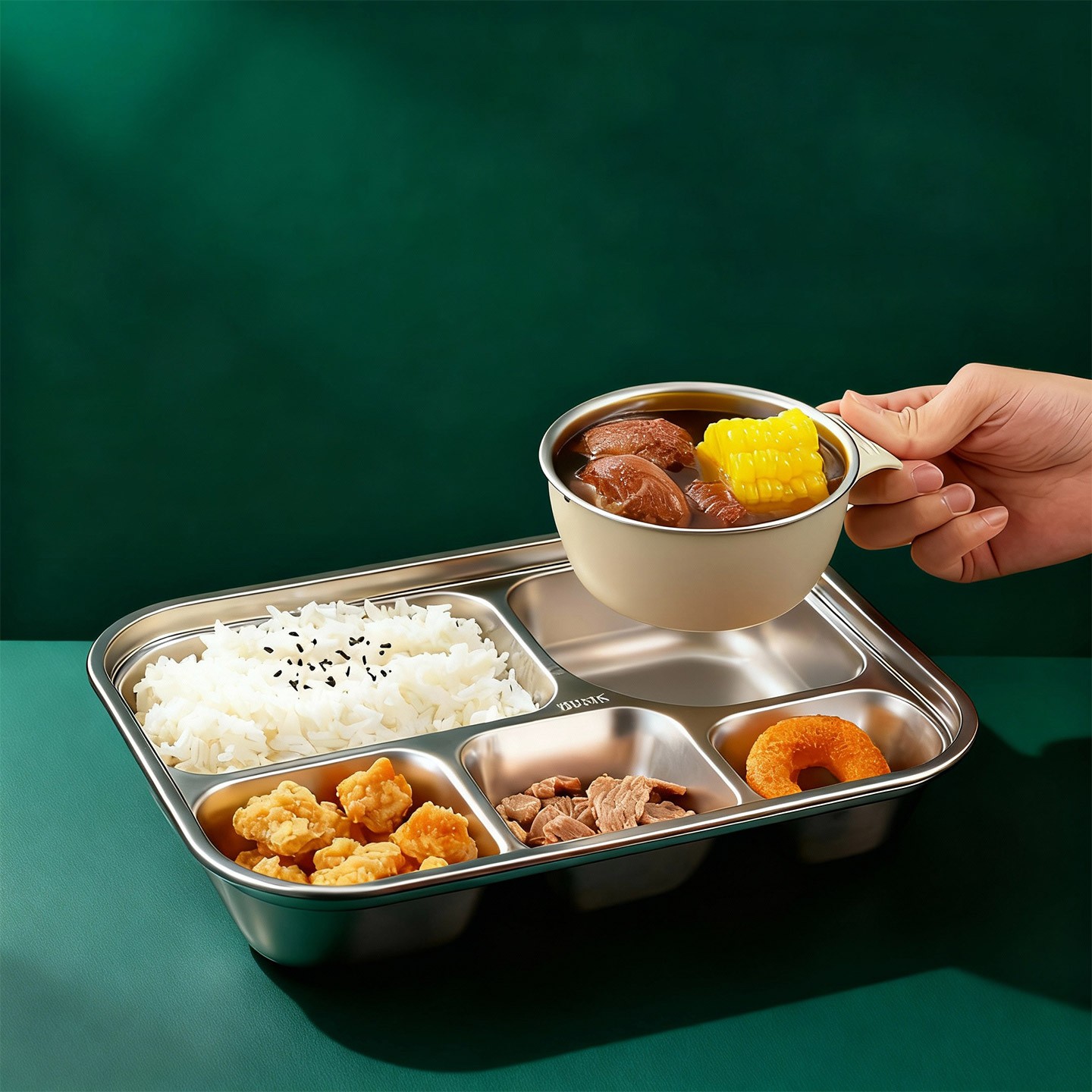 304 Stainless Steel Divided Be - огляд і ціна Salad Container Jar