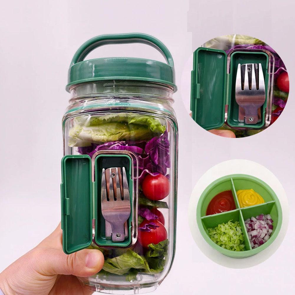 Portable Salad Container Jar w - огляд і ціна Salad Container Jar