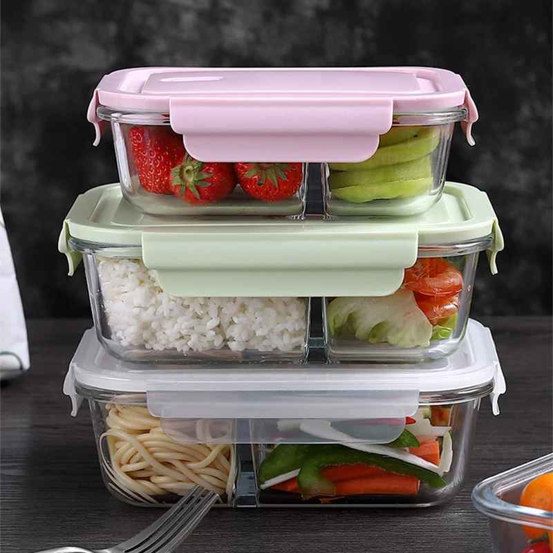 Glass Lunch Box Sealed Fresh-K - огляд і ціна Meal Prep Glass Containers With Lids