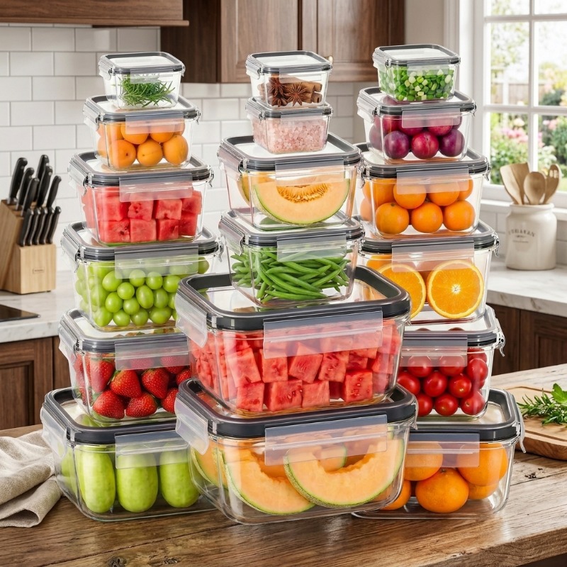 18pcs/set Glass Food Storage C - огляд і ціна Meal Prep Glass Containers With Lids