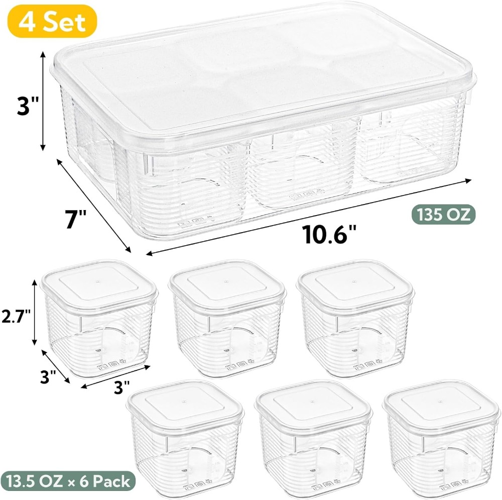 28-Piece Fridge Organizer Set  - огляд і ціна Meal Prep Veggie