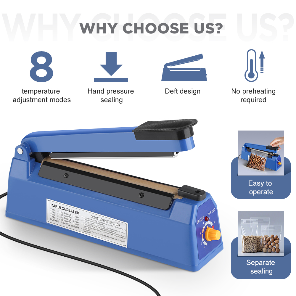 Impulse Sealer Machine Kitchen - огляд і ціна Meal Prep Vacuum Sealer