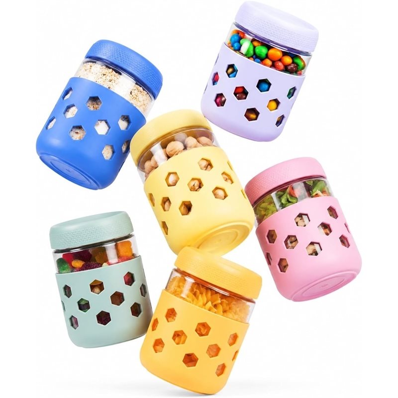 SOFT-Glass Jars With Airtight  - огляд і ціна Meal Prep Glass Containers With Lids