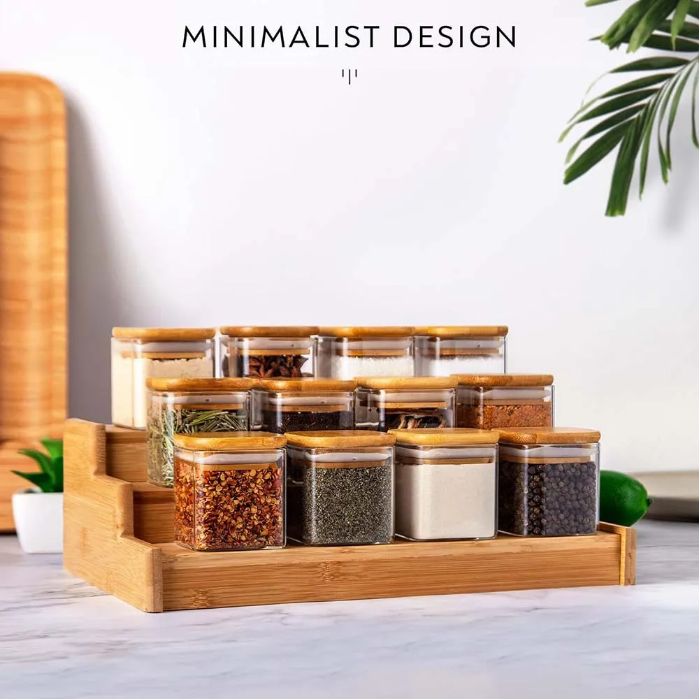 5oz Square Spice Jars with Bam - огляд і ціна Meal Prep Glass Containers With Lids