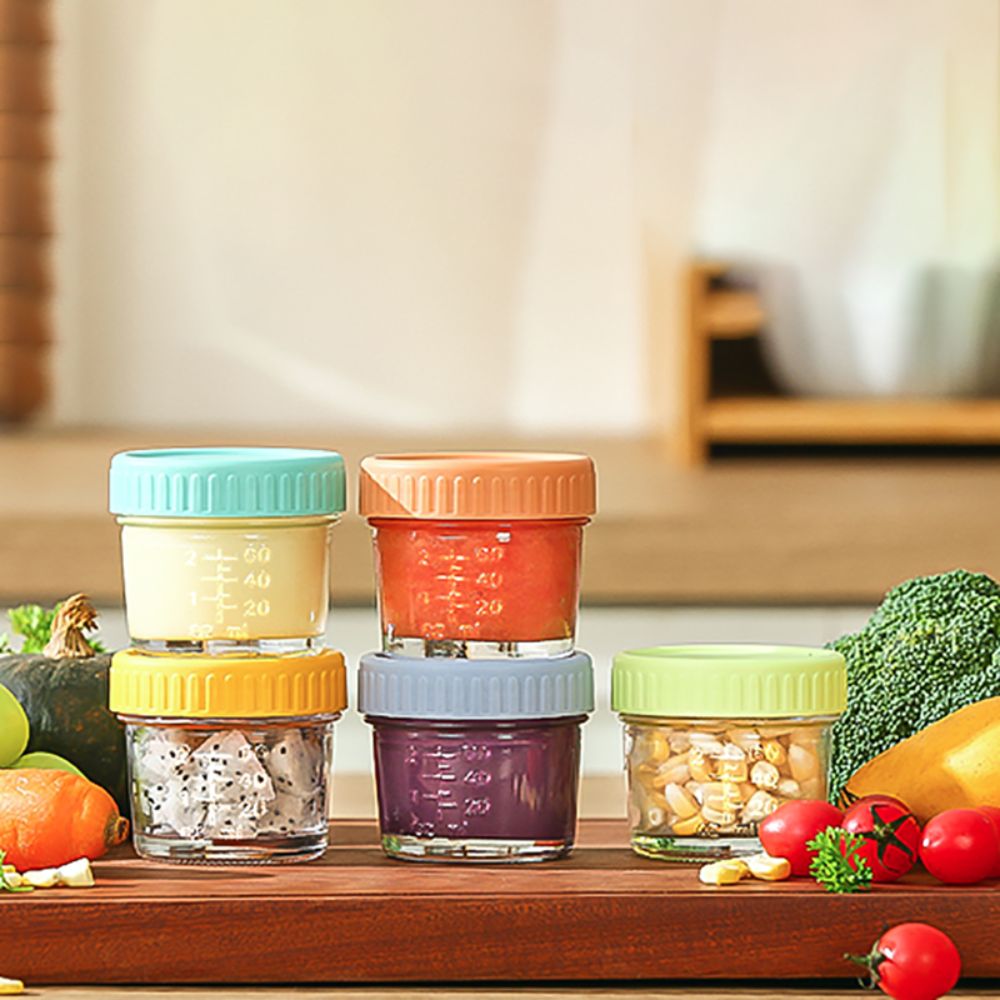 6pcs Mason Jar Glass Baby Food - огляд і ціна Salad Container Jar