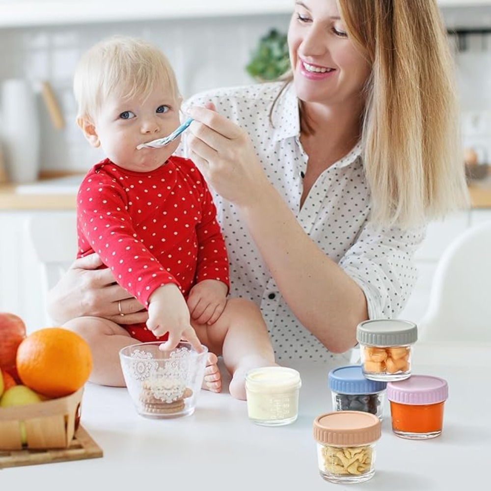 6pcs Mason Jar Glass Baby Food - огляд і ціна Salad Container Jar