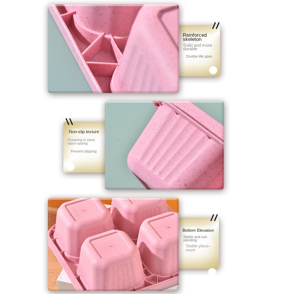 1pc Reusable Wheat Straw 4 Com - огляд і ціна Meal Prep Recipes