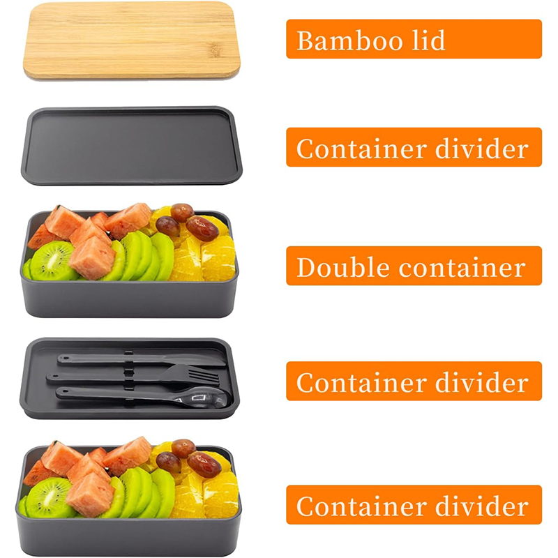 Japanese Bento Box with Bamboo - огляд і ціна Meal Prep Japanese
