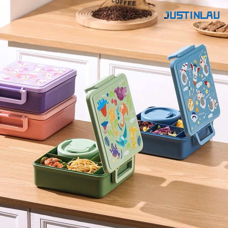 Lunch Box Cartoon Fruit Salad  - огляд і ціна Salad Container Jar