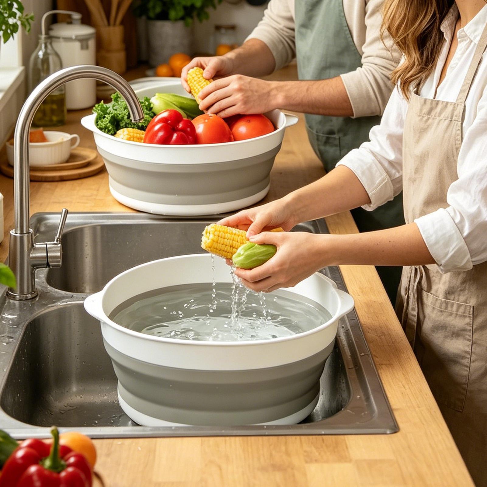 Foldable Colander Strainer Dou - огляд і ціна Meal Prep Veggie