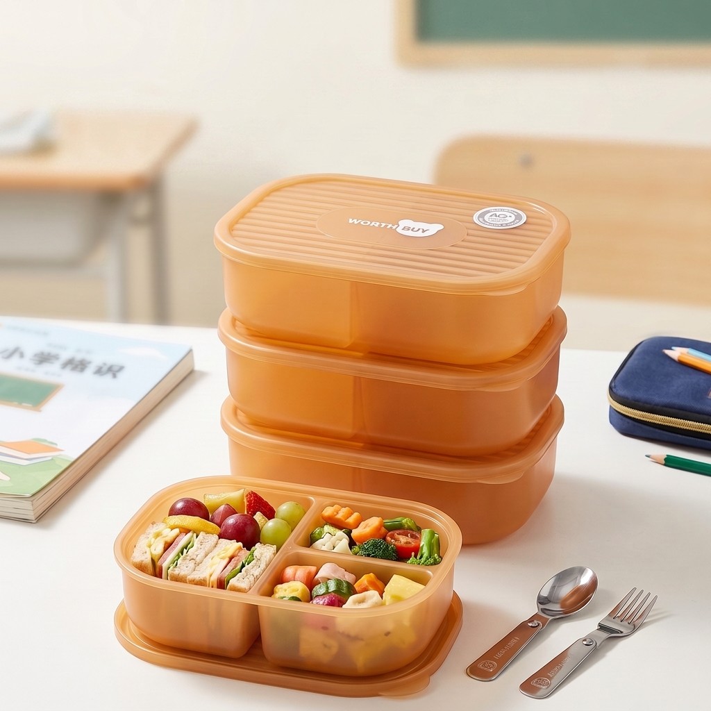 Japanese Plastic Bento Box Kid - огляд і ціна Meal Prep Japanese