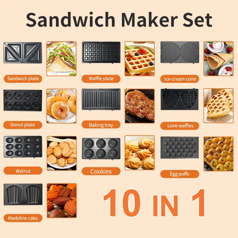 220/110V Household Appliances  - огляд і ціна Breakfast Sandwich Press
