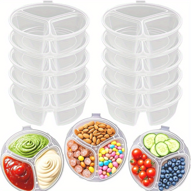 Round 3-Compartment Disposable - огляд і ціна Meal Prep Restaurant