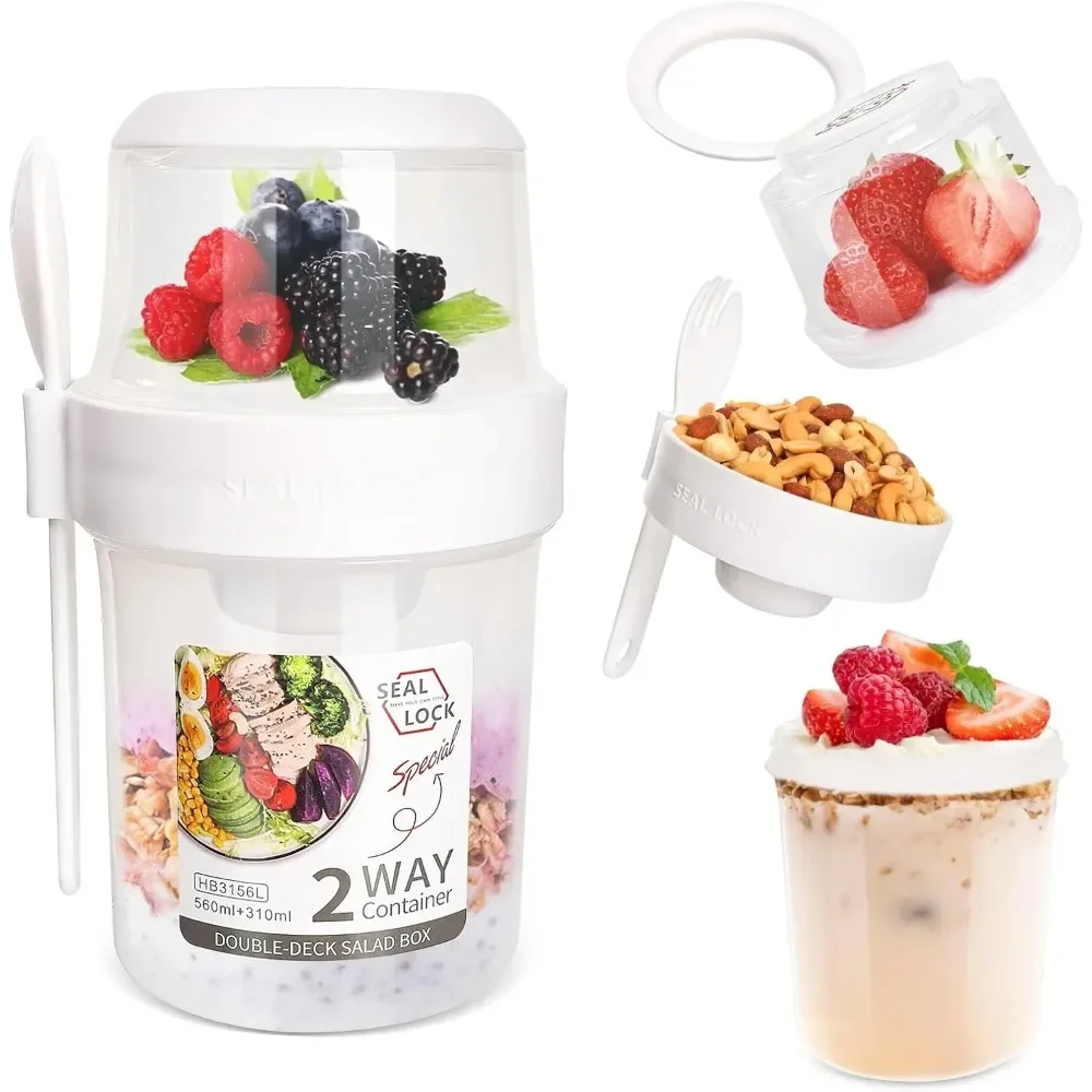Salad Cup Breakfast Cups Porta - огляд і ціна Salad Container Jar