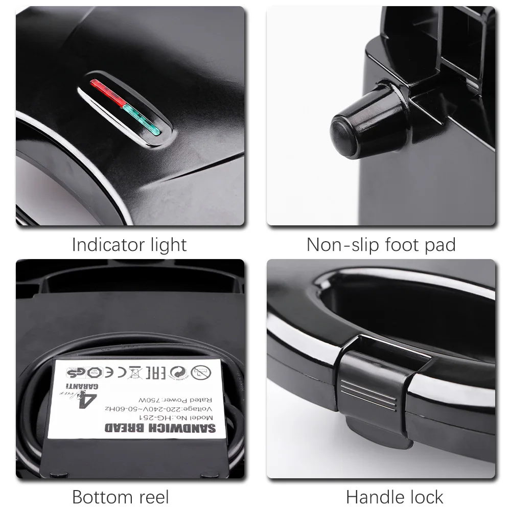 110V-220V Household Appliances - огляд і ціна Breakfast Sandwich Press