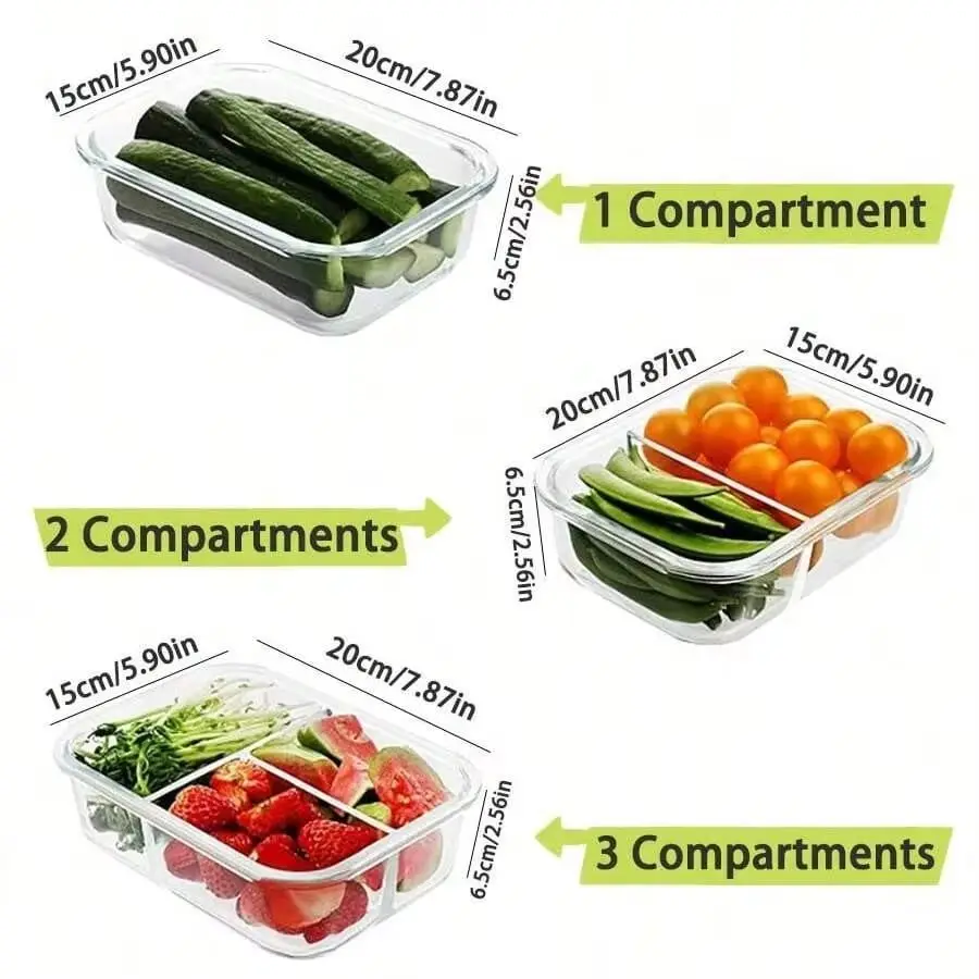 yesGlass Food Storage Containe - огляд і ціна Meal Prep Glass Containers With Lids
